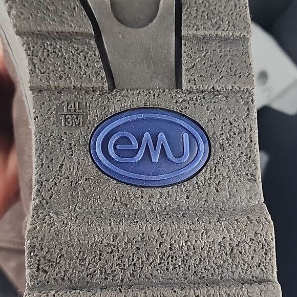 EMU Australia chocolate platinum outback hi suede boots sheepskin fur mens 13 - Picture 7 of 7